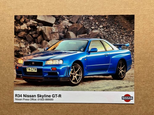 R34 nissan skyline press - r34,