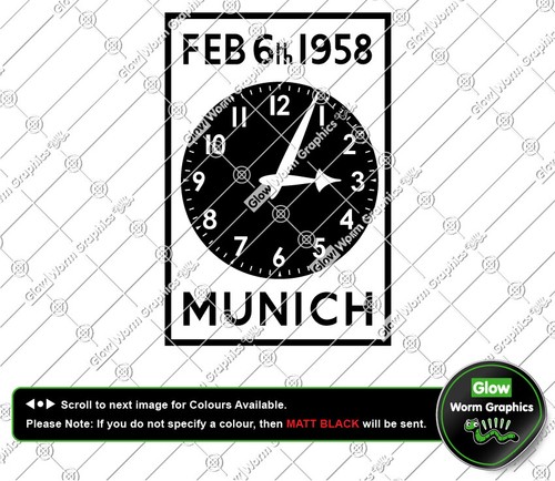 Manchester united munich - manchester, clock