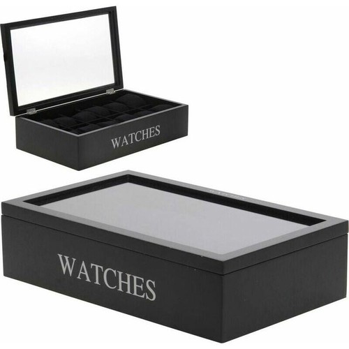 Wooden watch box - wooden, 12