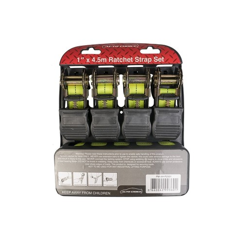 4pc ratchet tie down - 4pc, strap