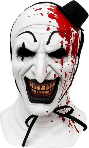 Latex clown mask - clown, halloween