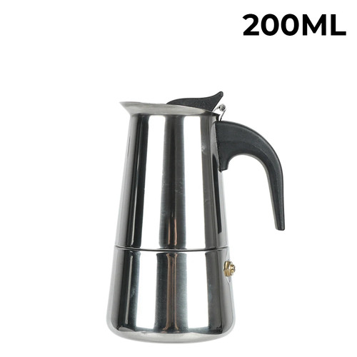Stainless steel espresso maker - steel,