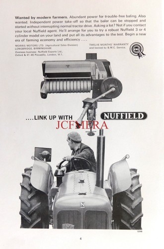 Nuffield three farm tractor - nuffield,