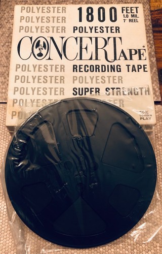Black concertape reel to - concertape, 7"