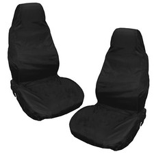 Universal Black Lorry / Truck Front Waterproof Seat Covers Heavy Duty Protectors