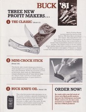 Buck Knives 2 count 1981