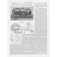 Quasi-Arc Co Ltd Single Operator Welding Generator Vintage Print 1931