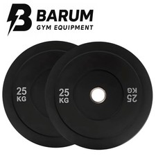 25KG X 2 Black Olympic Rubber