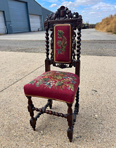Antique victorian carved - victorian, oak
