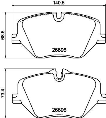 Mintex mdb3528 front brake pad - mintex,