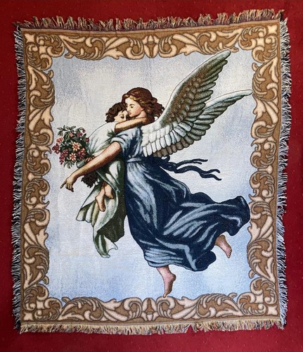Vintage angel throw tapestry - vintage,