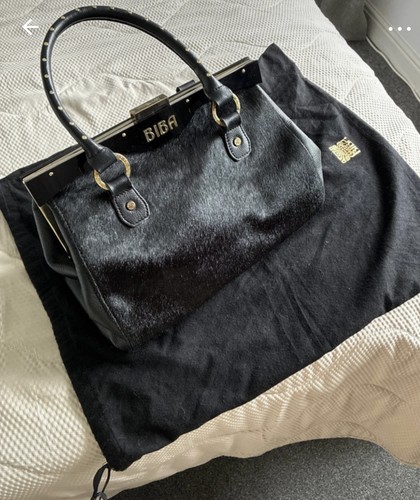 Vintage pony hair gladstone - pony,