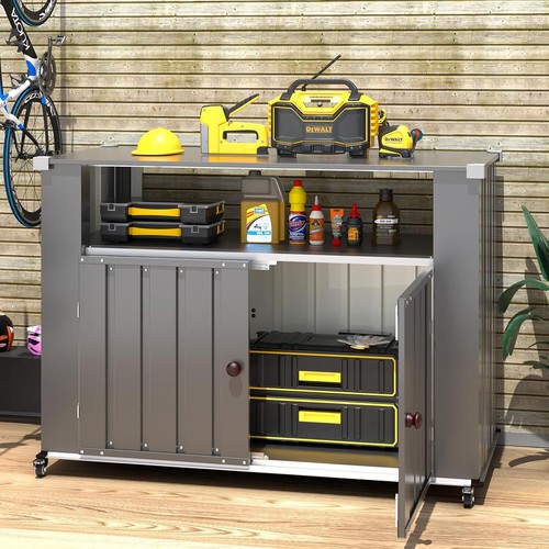 Outdoor metal storage cabinet - metal,