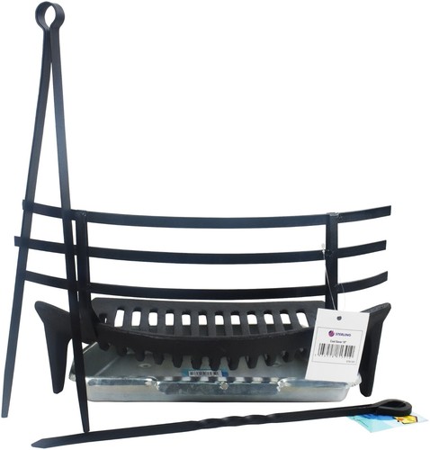 Cast iron fire grate - grate, coal