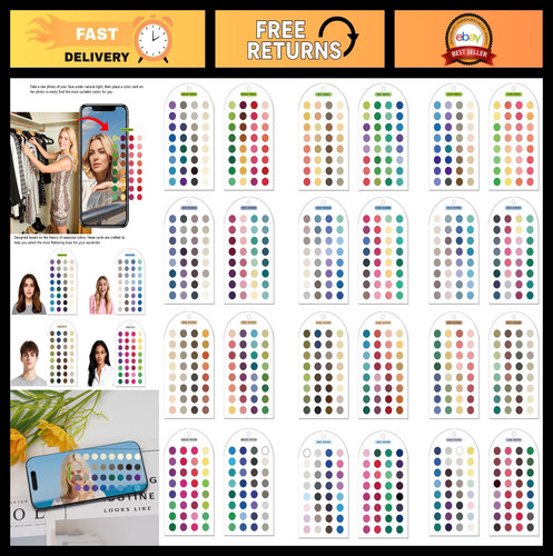 Season color analysis cards - 12,