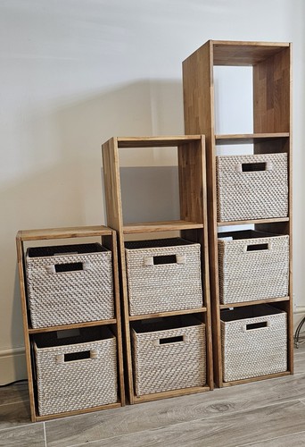 Oak cube storage unit 3 - storage,