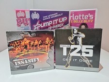 Fitness DVD Bundle. Shaun T. Insanity + T25. With Nutrition Booklet + Extra DVDs
