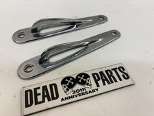 Harley chrome teardrop front fork trailer ring tie down mounts FLHT FLHX  FLHR