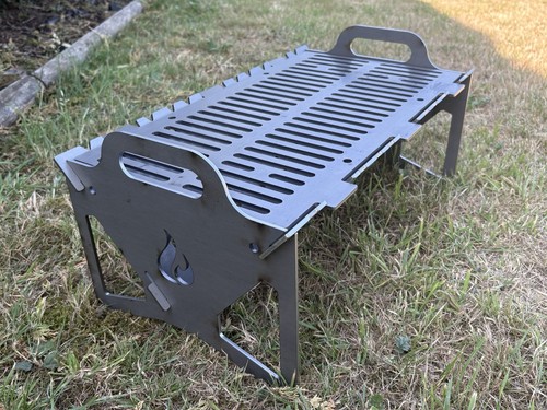 Bbq fire pit laser cut - pit, camping