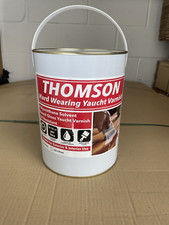 THOMSON Yacht Varnish Clear High Gloss, Interior & Exterior,5 litres tin