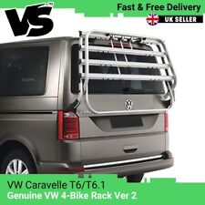 FITS VW T6 CARAVELLE GENUINE OE TAILGATE 4 BIKE BICYCLE HOLDER RACK V2 T5 STYLE