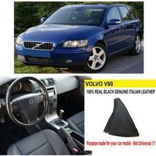 VOLVO V50 GENUINE LEATHER BLACK GEAR GAITER SHIFT BOOT NEW