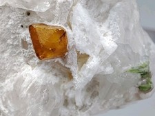 Rare Microlite Crystal Combined With Topaz On Matrix Feldspar(24g)-Shigar,Pak.