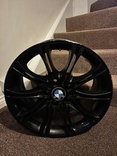 Genuine BMW MV2 135M 18" Rear 8.5J Alloy Wheel In Gloss Black x1 7896490