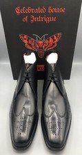 JEFFERY WEST Fire Black Brogue Chukka Boots, UK:9, EU:43, RRP £425!  BNWB