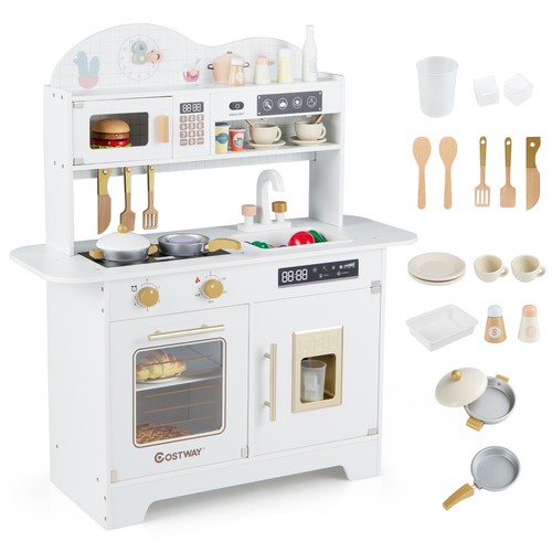 Kids pretend play kitchen - kids, set
