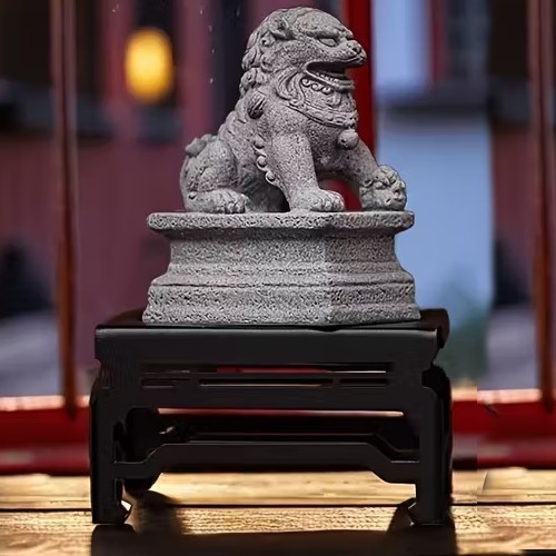 Mini chinese stone lion - mini,