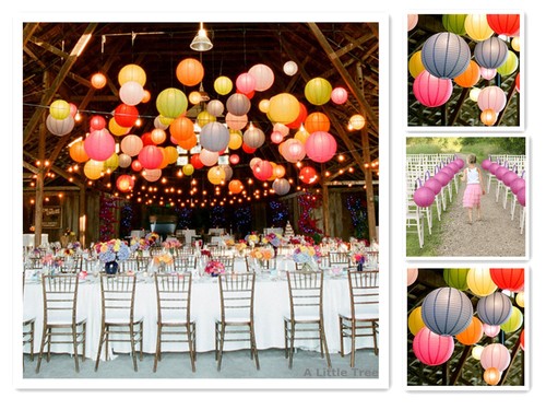 Paper lantern lampshade - paper,