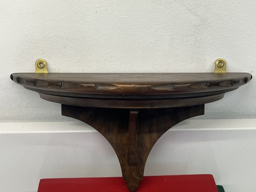Vintage oak wall sconce - wall, sconce/shelf