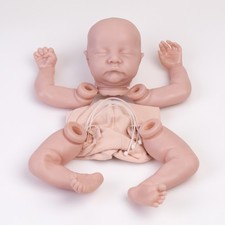 20" Realistic Reborn Doll Kits DIY Unpainted Baby Kit Vinyl Silicone Dolls Parts