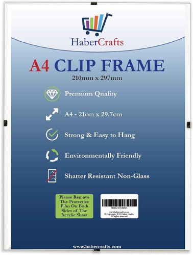 Clip frame size frameless - a4,