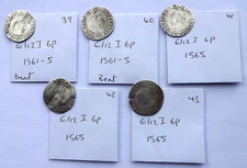 5 x Elizabeth I Sixpence's  (