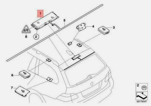 Bmw e61 antenna amplifier - antenna,