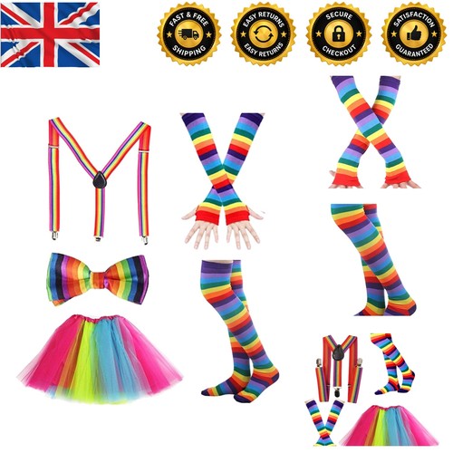 Neon rainbow costume set - neon,