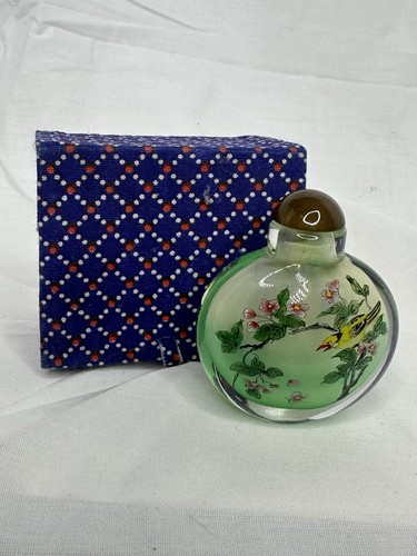 Chinese inside painted glass - painted,