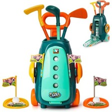 Kids Mini Golf Club Set Bag Indoor Outdoor Boys Girls Portable Golf Toy