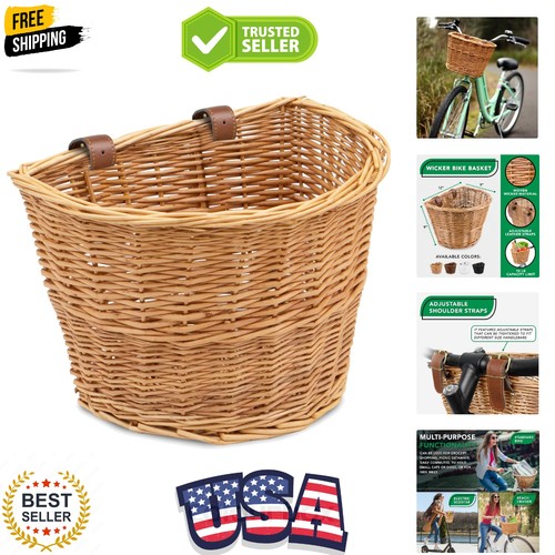 Wicker bike basket - bike, cargo
