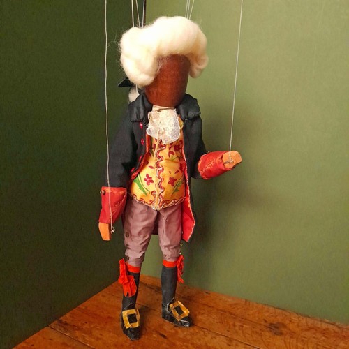 Vintage hand made marionette - made,