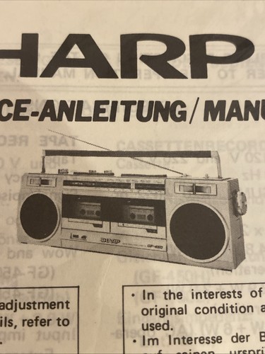 450h radio cassette - gf-450h,e,