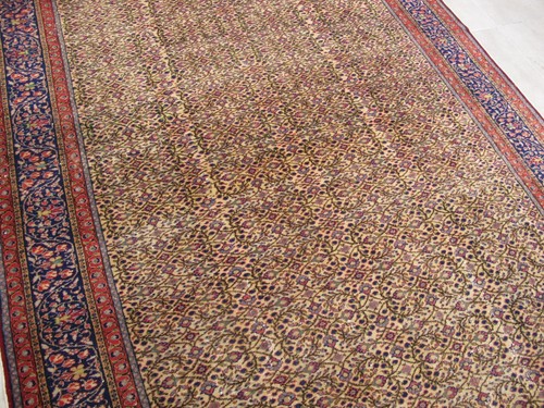 Handmade muted floral rug - handmade,