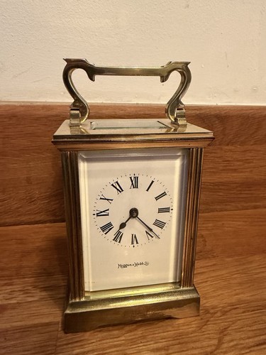 Mappin webb brass carriage - &,