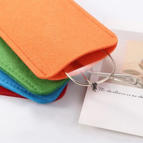 Soft felt cloth glasses case - felt,