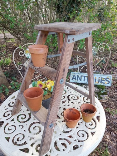 Vintage folding pine - pine, step