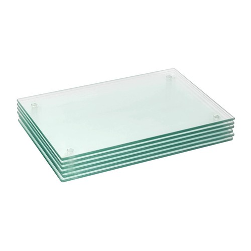 Glass placemats kitchen - 6x,