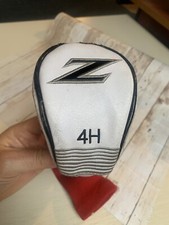 SRIXON Golf Head Cover 4H Rescue Hybrid Fairway Woods Club Sock Cover Red White