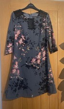 Little mistress floral lace dress vintage size 10